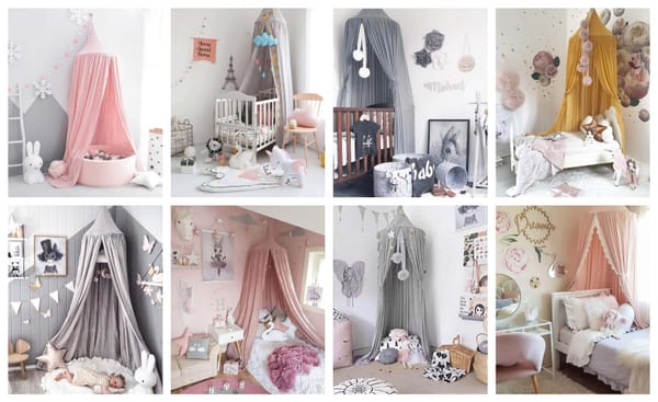 Märchenhafte Betthimmel für das Kinderzimmer :)