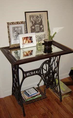 Neue DIY Upcycling-Ideen aus alter Nähmaschine :)