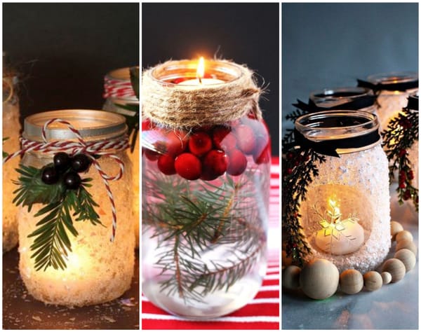 Teelichter im Glas – tolle Weihnachts-Diy-Ideen! :)