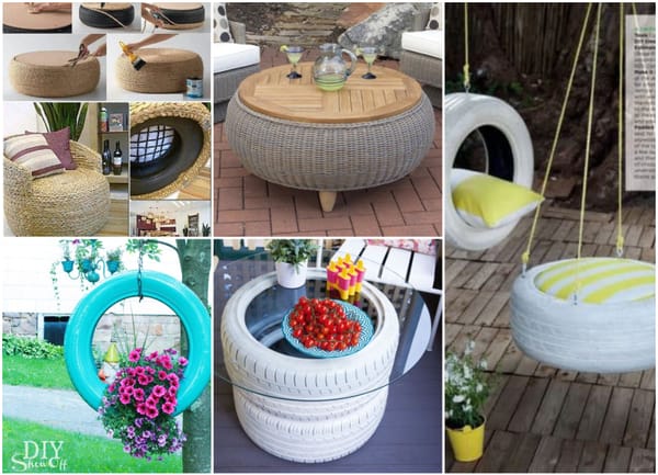 Stilvolle Upcycling-Ideen mit alten Autoreifen :)