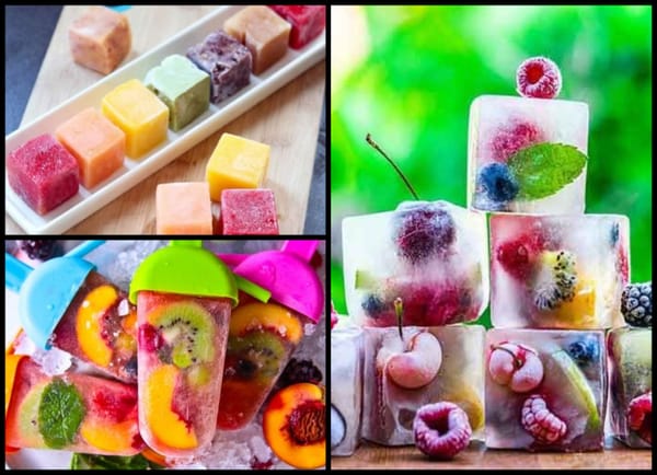 Frische Sommer Idee – Frucht im Eis :)