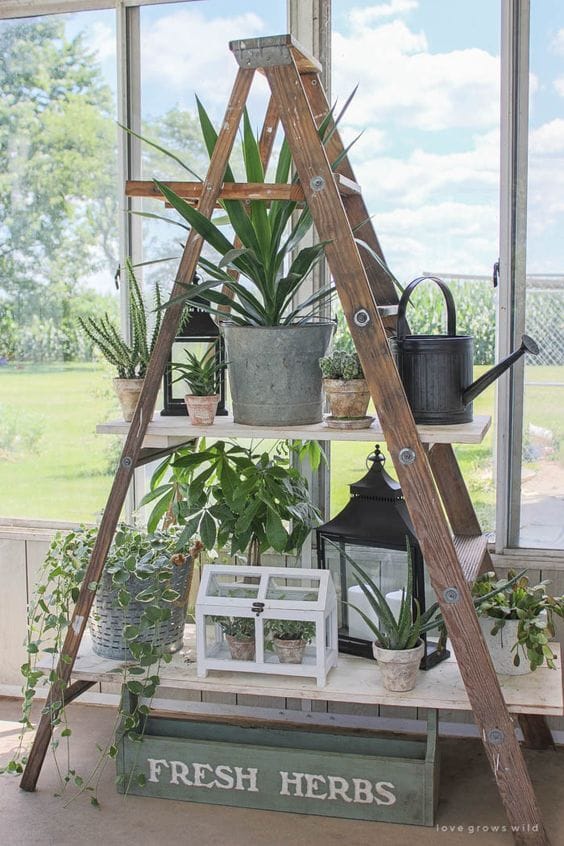 Upcycling: 10+ coole Diy Ideen mit alten Leitern :)