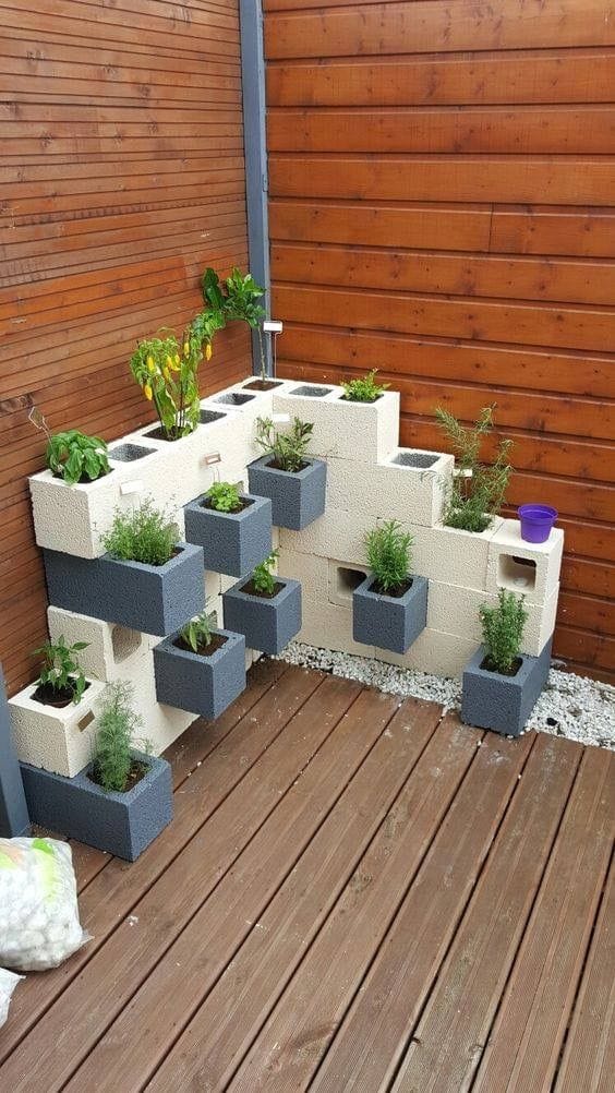 Kreative Gartenideen aus Cinder-Blöcken :)