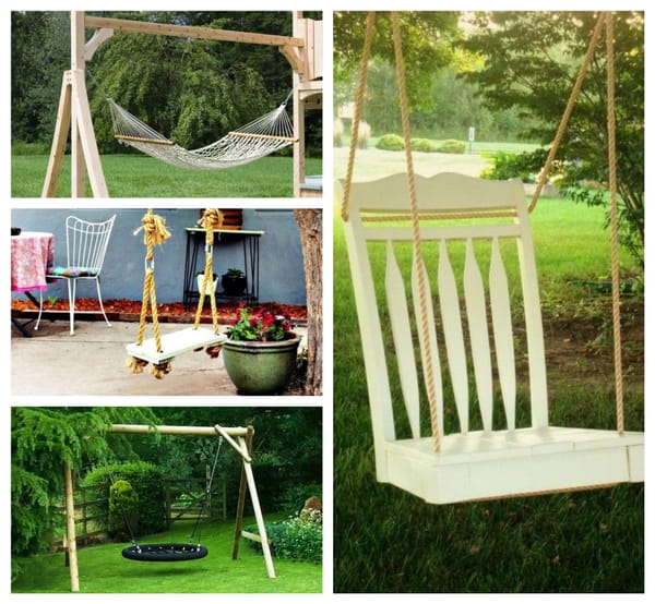 Garten Schaukeln selber bauen – 20 stilvolle Ideen