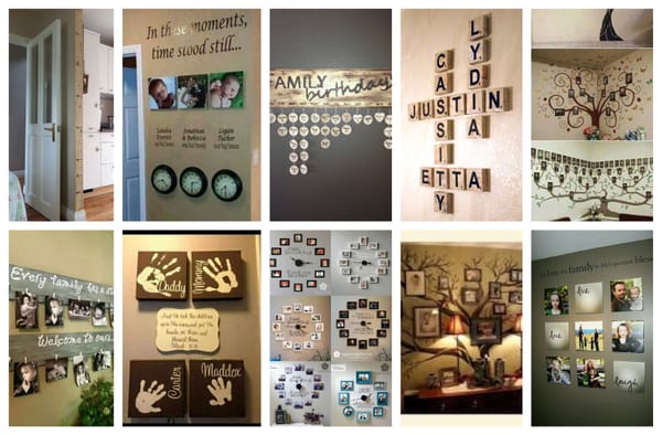21 geniale und kreative DIY Familie Wanddekorationen :)