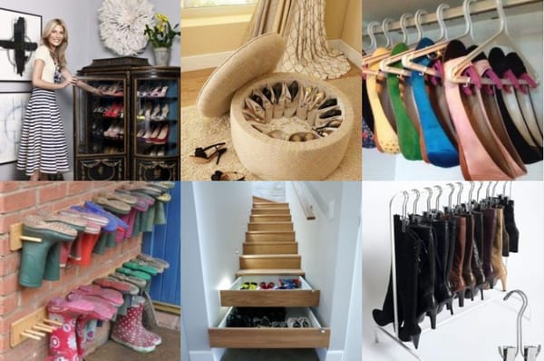 14 Kreative Ideen zur Schuhe-Organisation
