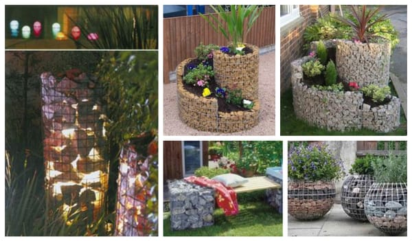 10 tolle DIY Ideen: Gabionen als tolle Garten-Dekoration! :)