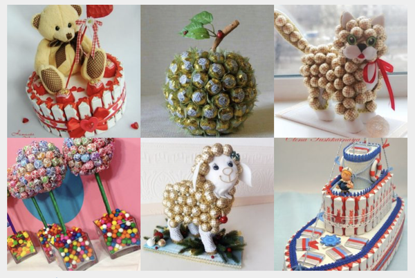 Niedliche Überraschungen aus Süßigkeiten für Kindergeburtstag! :)