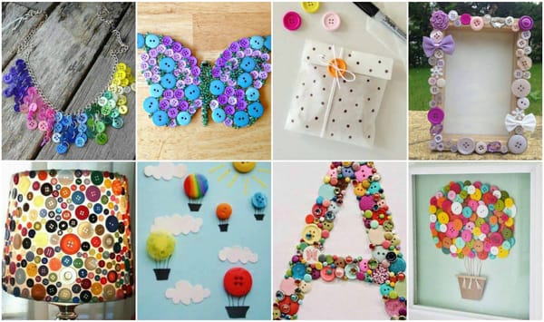 Mit Knöpfen basteln – tolle Ideen für Kinder und Erwachsene :)