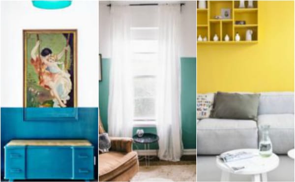 20 Ideen für die Halbmalerei im Interieur :)