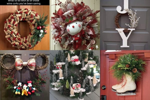 20 wunderschöne, kreative Weihnachtskränze :)
