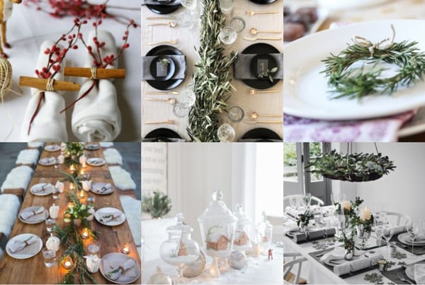Den weihnachtlichen Tisch festlich gestalten