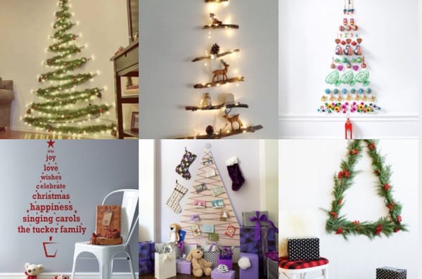 Weihnachtsbaum als Wanddeko