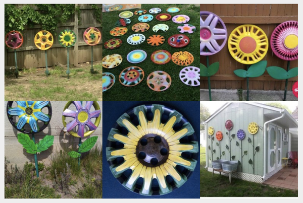 Felgen als originelle Gartendekorationen – einfache DIY Ideen :)