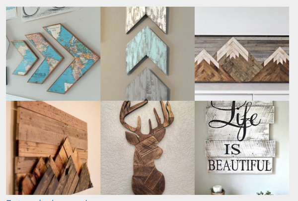 20 einfache DIY Ideen für Wanddeko aus Holz :)