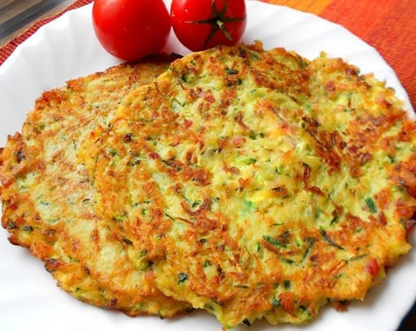 Rezeptidee: Zucchini-Kartoffelpuffer mit Speck und Knoblauch :P