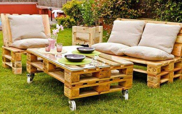 Gartenmöbel aus Europaletten