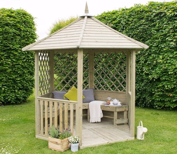 Sucht euch die Gartenlaube für euren Garten aus :)