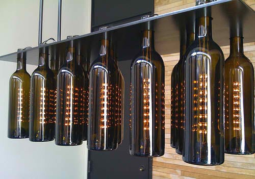 Lampen aus alten Weinflaschen basteln ;)