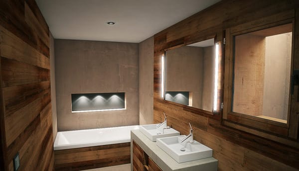 Einzigartige Atmosphäre im Badezimmer durch Holz schaffen