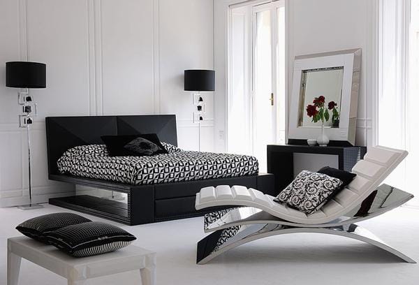 Das Schlafzimmer in den unsterblichen Farben der Eleganz ;)
