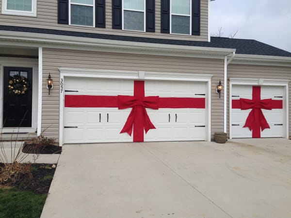 Weihnachtliche Garage :)