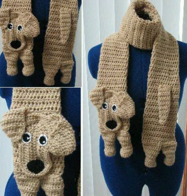 Nette und gestrickte Schals