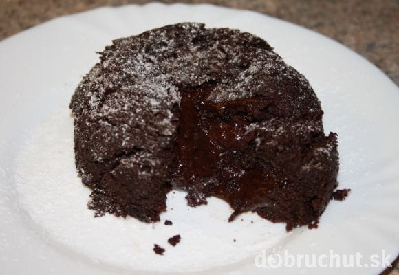 Fotorezept: Schneller und leckerer Schoko-Lava-Cake :P