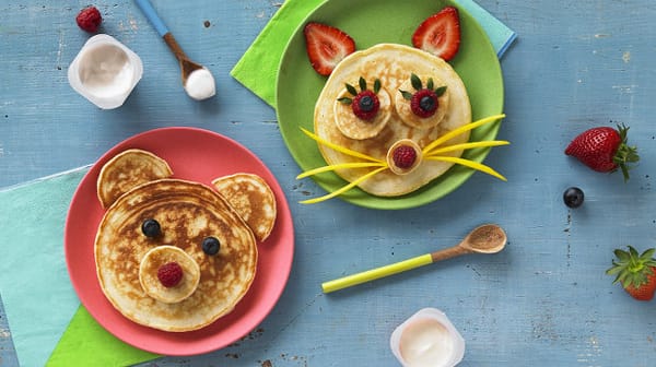 Lustige Pancakes zum Frühstück :)