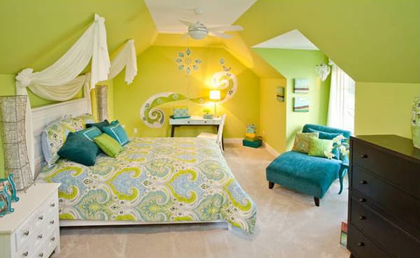 Schlafzimmer in Frühlingsfarben :)