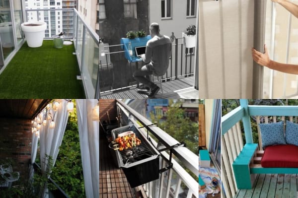 Praktische und hübsche Verbesserungsideen für den Balkon ;)