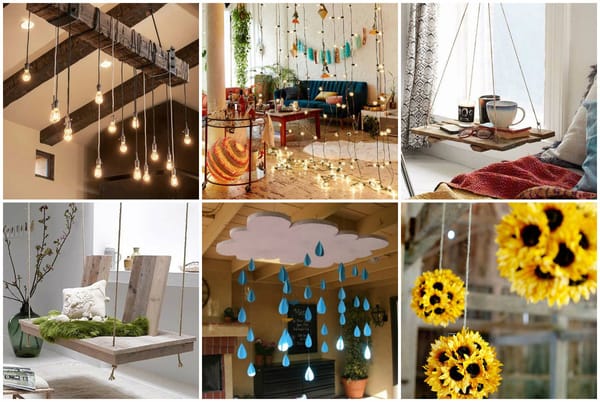 Zauberhafte Ideen für hängende DIY Dekoration