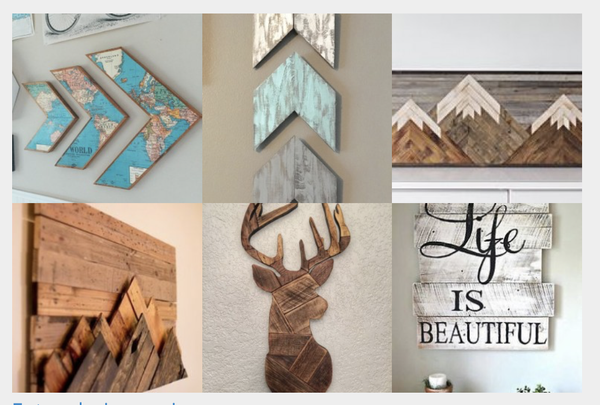 20 einfache DIY Ideen für Wanddeko aus Holz :)