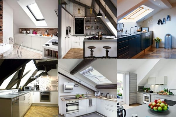 21 tolle Einrichtungsideen für Dachgeschossküchen :)