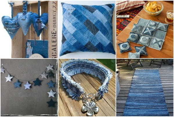 15 tolle Upcycling-Ideen aus alten JEANS :)