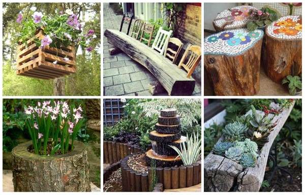 25 Garten Projekte für einzigartige Holz-Dekoration