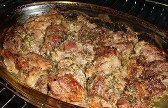 Rezep für zartes Schweinefleisch in Sahne-Marinade :)