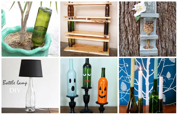 16 Upcycling Ideen mit Weinflaschen