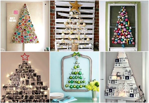 Ein Weihnachtsbaum für die Wand – 20 originelle Ideen :)