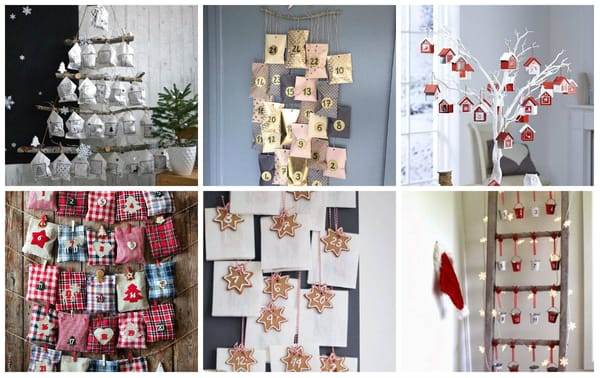 23 hängende DIY Adventkalender