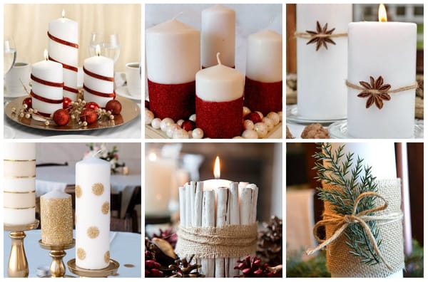 Billige DIY Kerzen Ideen zu Weihnachten