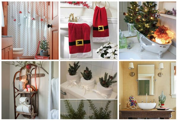 33 weihnachtliche Dekorationsideen fürs Badezimmer