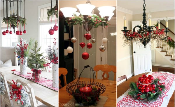 10 wunderschöne Weihnachten Kronleuchter- und Tischdekoration für Weihnachtszeit :)