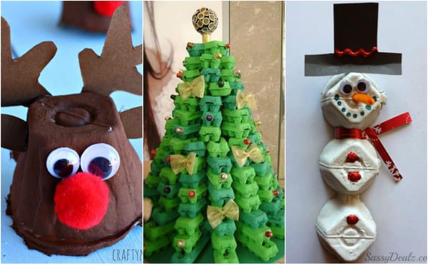 20 niedliche Ideen aus Eierkartons für Weihnachten :)