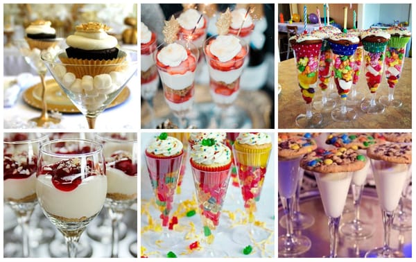 Einmalige Silvester Desserts im Glas