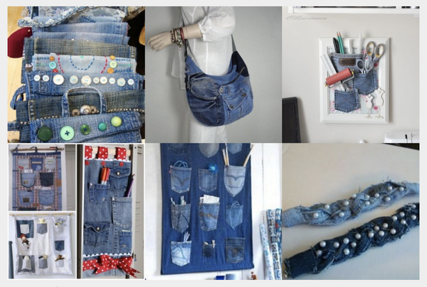 20 geniale DIY Ideen mit alten Jeans :)