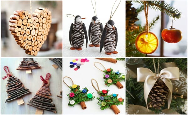 DIY Christbaumschmuck – 15 wunderschöne Ideen aus Naturmaterialien :)