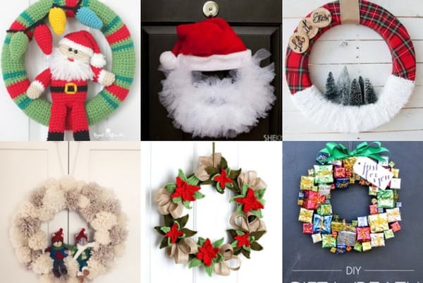 13 wunderschöne und super kreative Weihnachtskränze