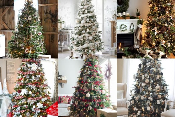 13 wunderschöne, rustikale Weihnachtsbäume