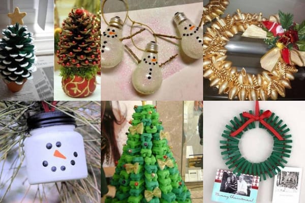 13 nette DIY Weihnachtsdekorationen